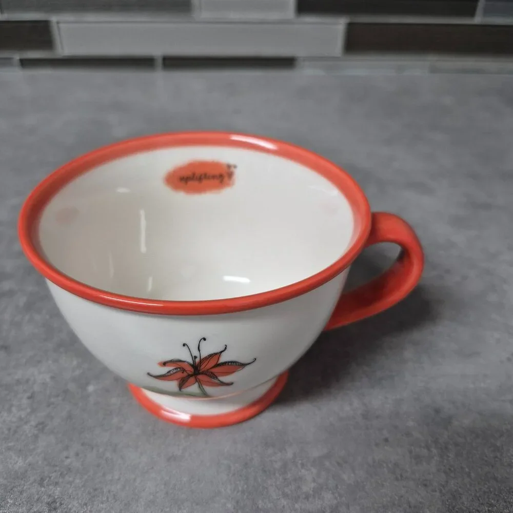 2006 Starbucks Uplifting Footed Coffee Tea Mug Cup - Picture 7 of 8